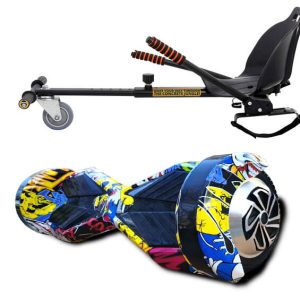 КОМБО: Ховъркарт + Ховърборд 8" Хип Хоп, Пламък, Графити, Космос, Розов